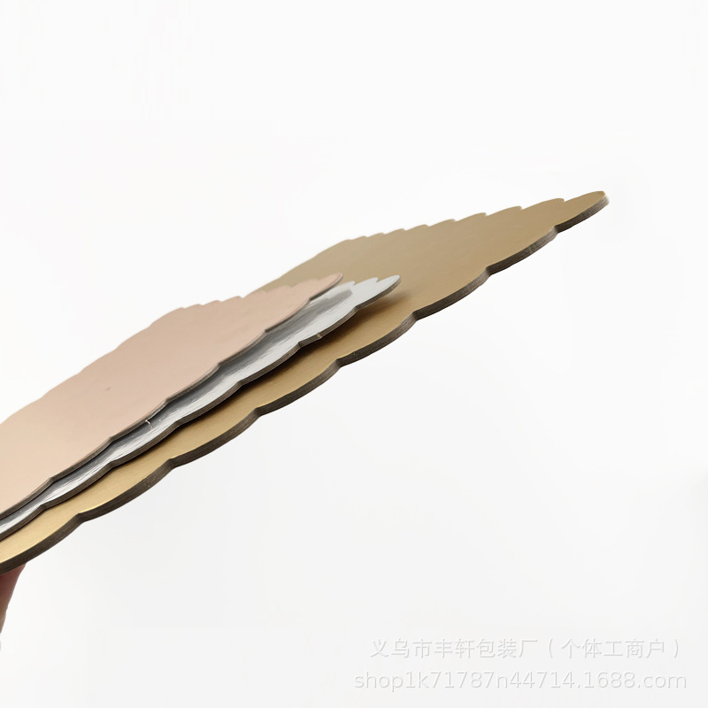 Amazon para placa de transferencia de pastel desechable 8 / 10 / 12 pulgadas almohadilla de pastel bandeja de embalaje de pastel de cumpleaños