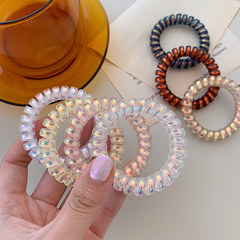 Mermaid Ji Phone Line Hairband Korean version ins reflective laser girly heart traceless hairband small fresh and simple rubber band