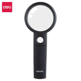 批发9091球拍造型放大镜(中号直径60mm) 2.5倍放大 辅助6倍放大镜