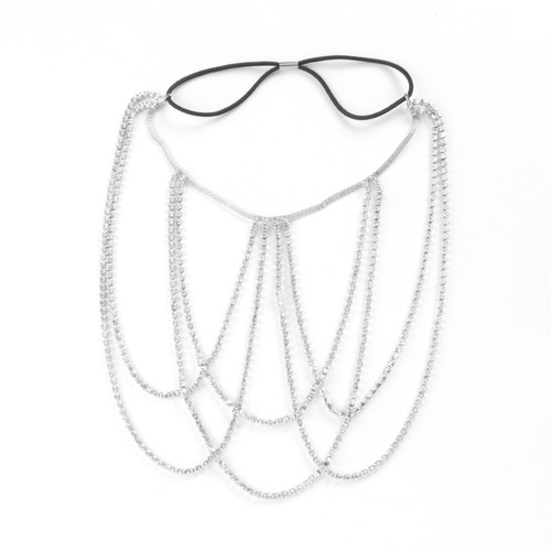 Cross-border hot selling multi-layer cross rhinestone chain full diamond heavy industry fashion beach nightclub tassel sexy leg chain for women