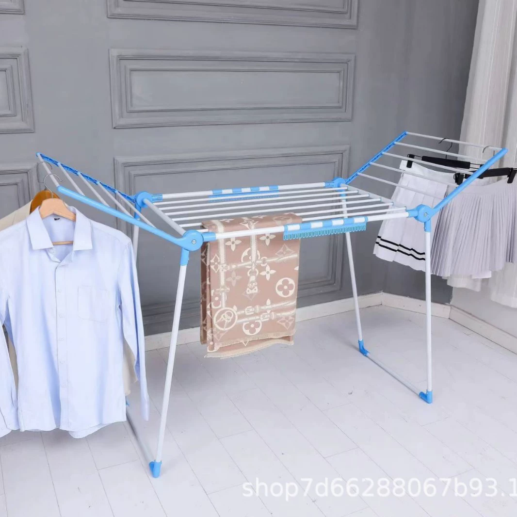 Крыло от пола до потолка вешалка многофункциональная вешалка для переносного хранения балконная вешалка для полотенец складная подставка для сушки
