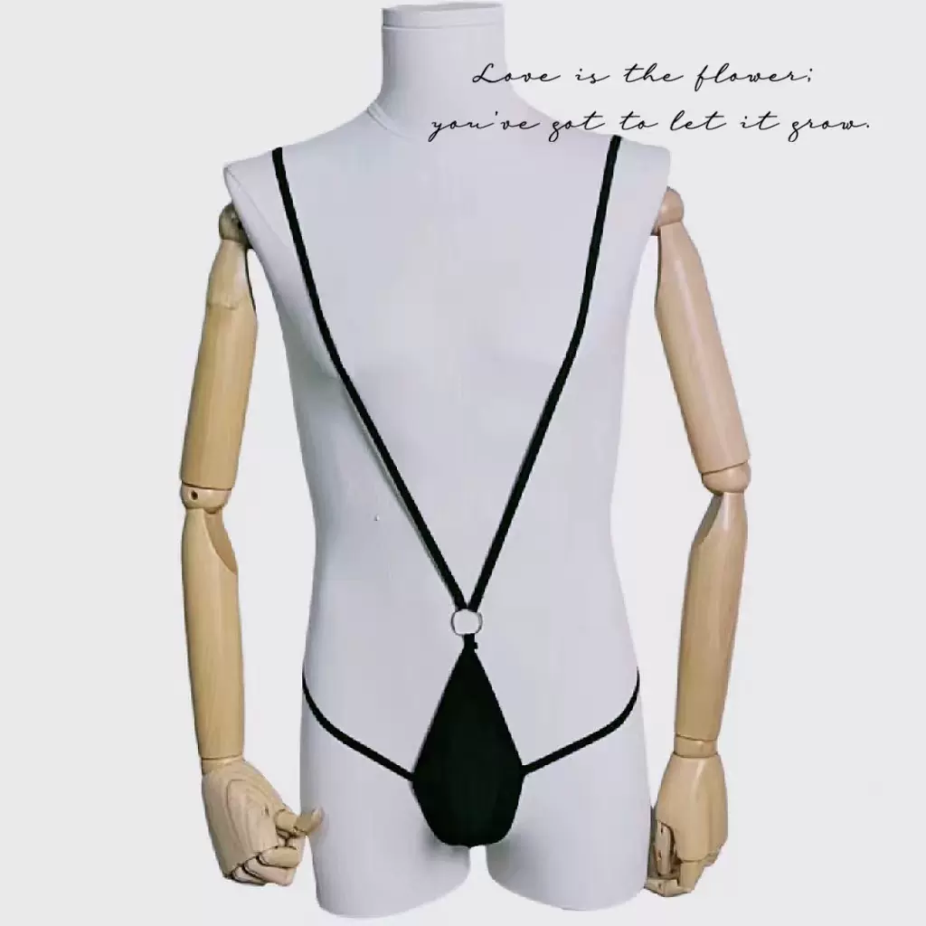 批发男式情趣内衣 V形连体衣 性感男士情趣内裤厂家批发一件代发