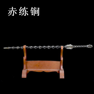 手工锻打钢鞭户外龙骨钢锏钢鞭传统实心锏防暴车载防身短棍多节鞭-阿里巴巴