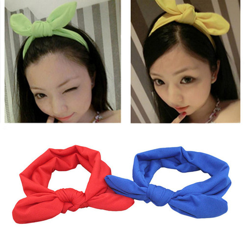 Cross-border European and American bow fabric headband, rabbit ear hair tie, hair accessory, headwear, hair clip factory direct sale