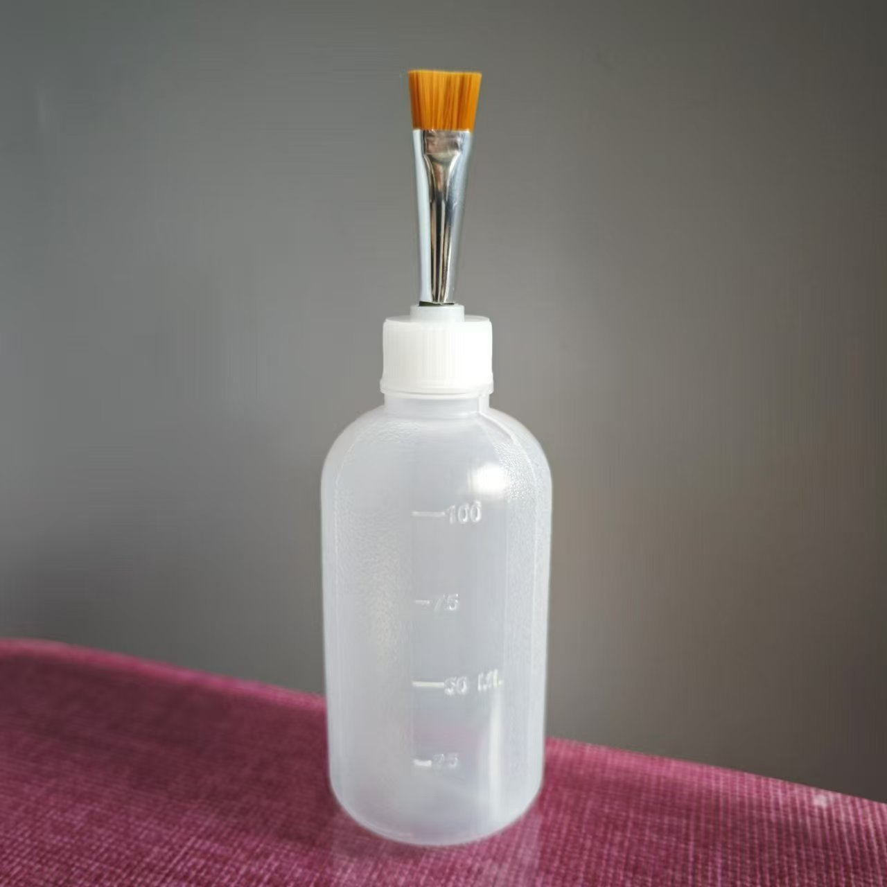 彩绘毛刷瓶尖头毛刷针毛刷胶壶白色软毛尼龙毛针头笔彩绘针管笔