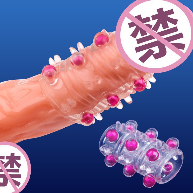 Pearl Dragon Ball Vibrating Locking Ring, TPE Cock Ring with Random Color — detail image 3