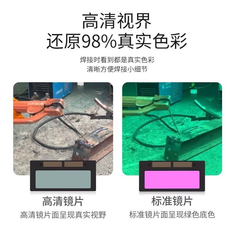 ハーレー自動変光マスク強光防止焼き顔分離式全顔溶接工マスク電気溶接防護マスク|undefined