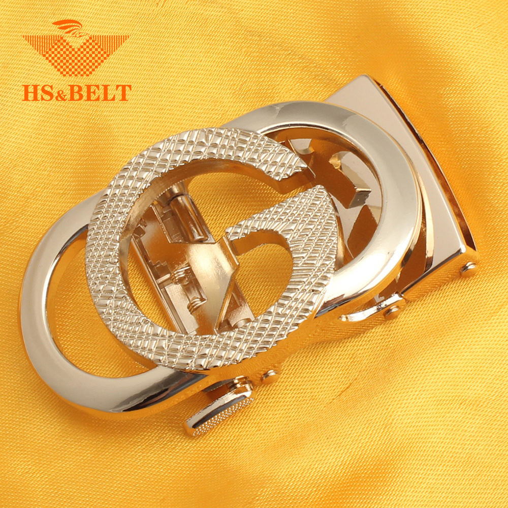 Hongsheng cinturón hebilla letra g hebilla automática hebilla hombres cabeza de cinturón de aleación de zinc hebilla cinturón pantalones cabeza fabricante al por mayor