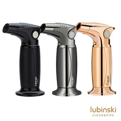 魯賓斯基雪茄打火機台式手握藍焰單直衝防風打火機LUBINSKI點煙器