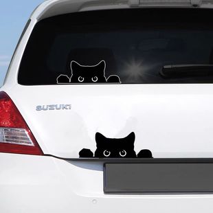 Cross-border e-commerce peeping cat car stickers personalized creative cartoon fun computer glass motorcycle stickers