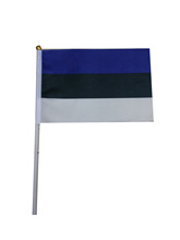 【热销产品】爱沙尼亚旗14*21手摇旗广告小旗帜定做大选小国旗