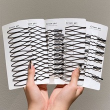 发夹黑色一字夹简约夏季刘海前额侧边碎发隐形流海女头顶小发卡子