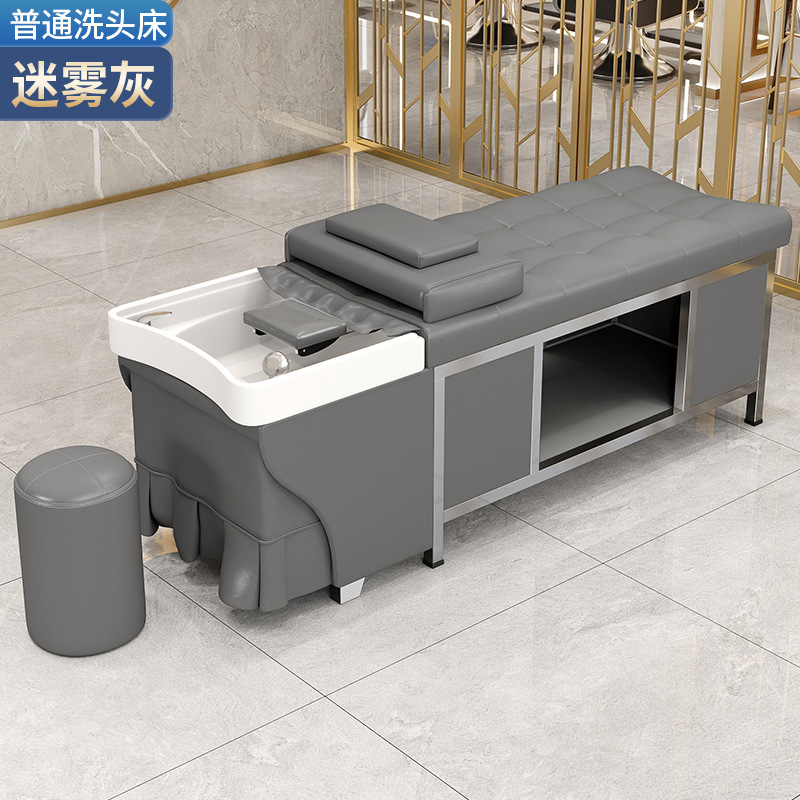 Cama de champú de acero inoxidable peluquería especial peluquería champú para el cabello tienda de cuidado del cabello tailandés circulación de agua cama de masaje
