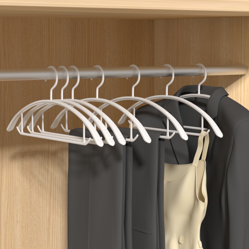 Rotating Traceless Clothes Hanger Household Multi-Functional Adult Non-Slip Plastic Semi-Circle Clothes Hanger Bold Simple Clothes Drying Rack Clothes Hanger