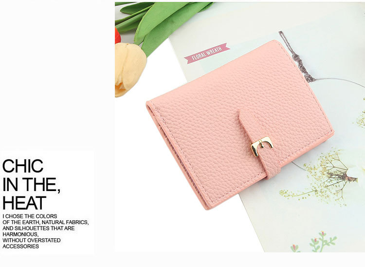 2021 New Korean Style Women's Short Chic Trendy Mini Cute Wallet Multi-functional Simple Leisure Coin Purse display picture 11