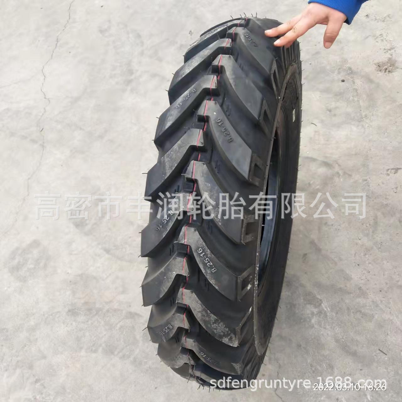 批发轮式挖掘机8.25-16加密人字挖沟机胎16层级加厚防滑耐用正品