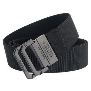 2021 new spot black multi-color elastic woven belt men's casual single loop elastic comfortable belt