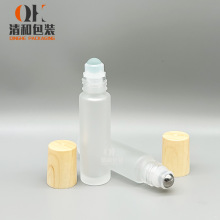 清和现货蒙砂透明走珠瓶滚珠瓶精油瓶10ml电化铝盖子吹瓶化妆品瓶