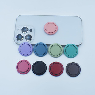Taichang Painted Macaron Mobile Phone Ring Buckle Holder Creative Metal Lazy Desktop Holder Back Sticker Can Be Magnetized