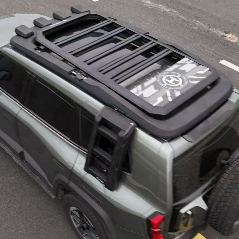 dark blue 318 roof rack ladder side account car off-road modified roof platform outdoor storage travel rack