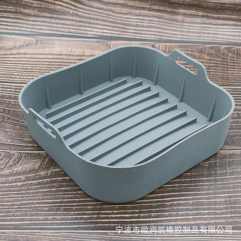 アマゾンシリカゲル空気フライヤー焼き皿折り畳み可能円形角型air fryer silicone pot|undefined