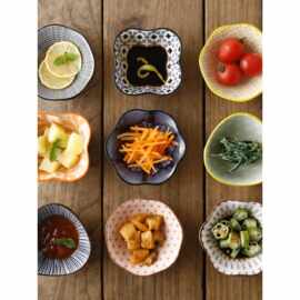 9宫格餐具味碟子陶瓷家用调料碟蘸料酱油碟日式围炉煮茶小吃小碗