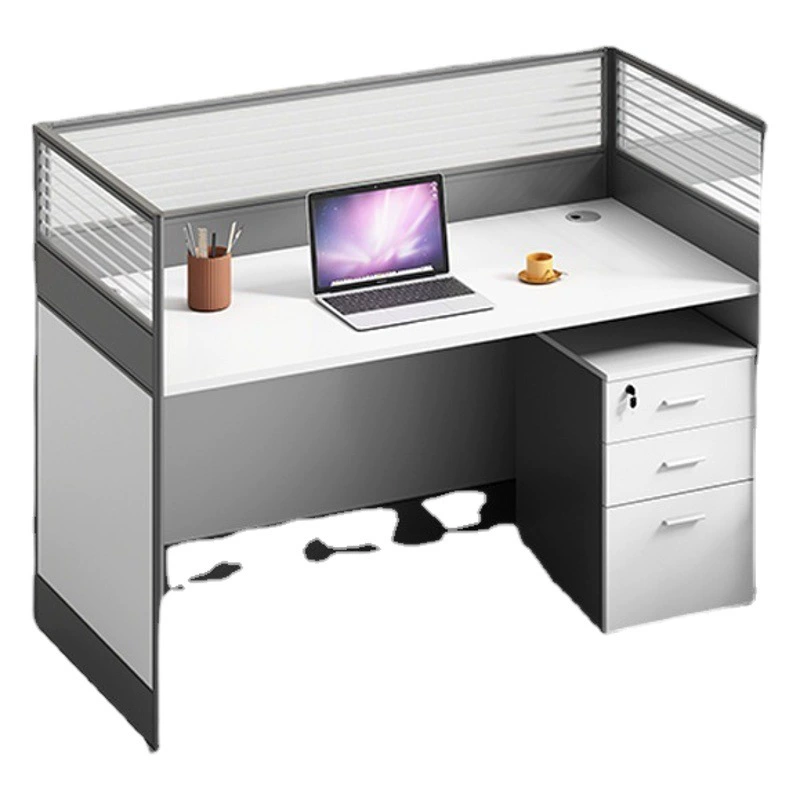 Стол Персонал Комбинация стола и стула на 6 человек Простая Современная рабочая станция с экраном на 2/4 человека Финансовый стол Офисная мебель