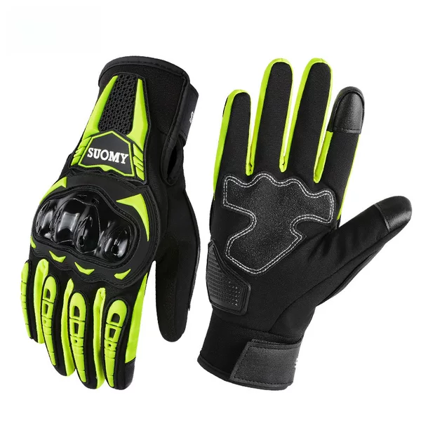 SUOMY autumn and winter motorcycle riding gloves warm anti-fall non-slip wear-resistant motorcycle racing knight touch screen gloves