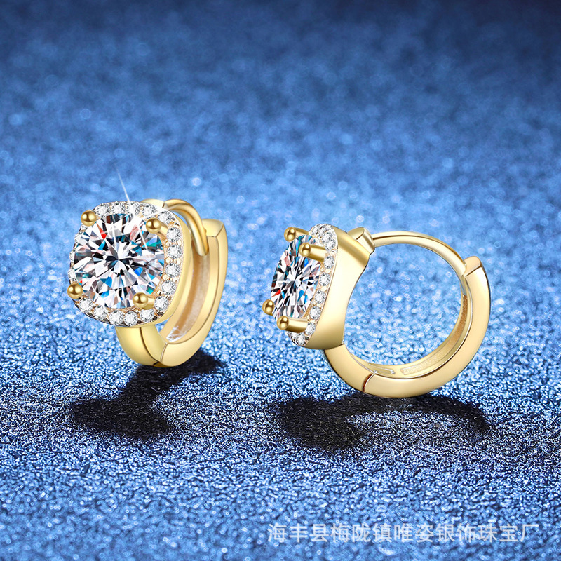 Piedra de alto carbono de 6.5mm (oro de 18 quilates)