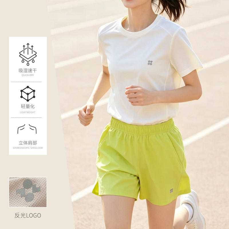 Thin Women's Round-Neck Quick-Drying Short-Sleeved T-Shirt, Elastic Sports Running Fitness Top, Summer Style Women's Clothing Thin Women's Round-Neck Quick-Drying Short-Sleeved T-Shirt, Elastic Sports Running Fitness Top, Summer Style Women's Clothing