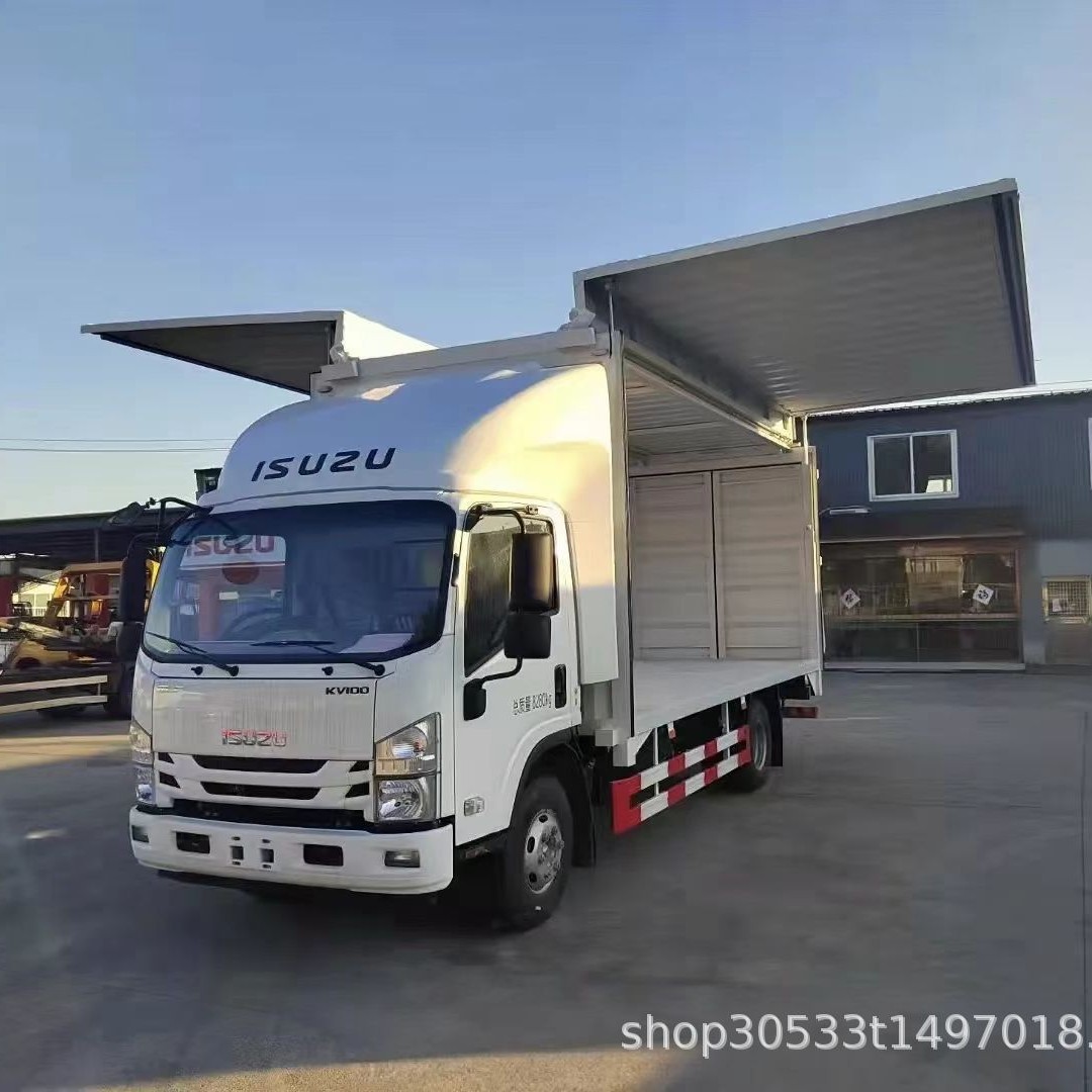 ISUZU五十铃5吨10吨自卸车 KV100宽体箱式飞翼货车豪沃6*4自卸车