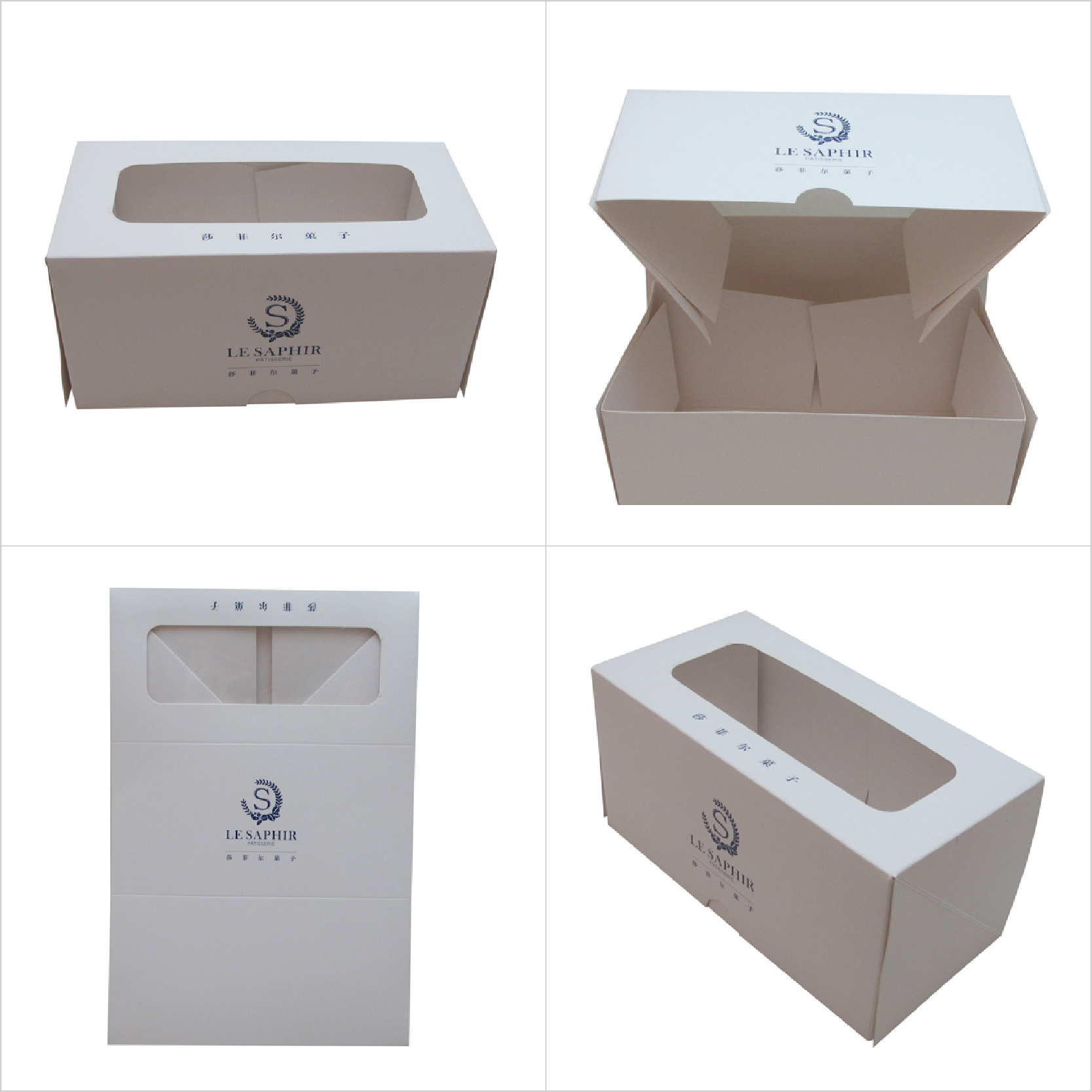 厂家专业生产纸杯蛋糕盒，西点盒烘焙点包打包纸盒 可折叠