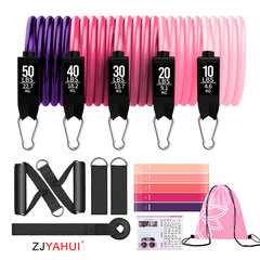 拉力繩150磅彈力繩健身女器材套裝拉力器拉力帶運動男阻力繩 套裝