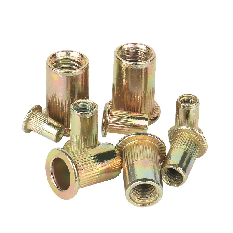 New-pull rivet nut flat head vertical grain small countersunk head ram screw cap galvanized M3m4M5M6M8M10M12