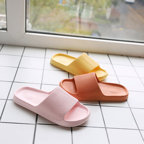 Wholesale slippers for women, summer thick-soled sandals, silent soft-soled indoor home slippers, men's summer home EVA flip flops