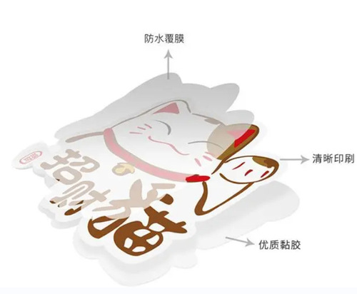 50 pink stickers with cute expressions for suitcases, notebooks, cups, children's cartoon waterproof stickers wholesale
