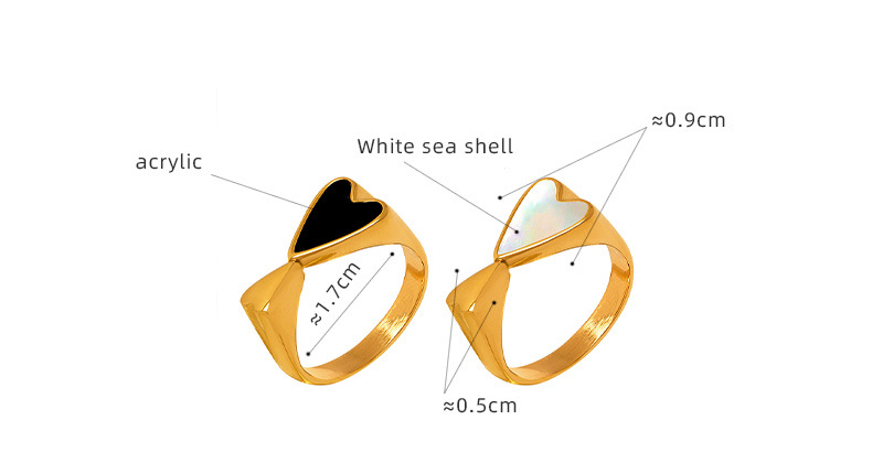 Fashionable And Versatile Simple Heart Print Ring For Women Instagram Style Simple And Fashionable Double Love Creative Ring_voghion.com