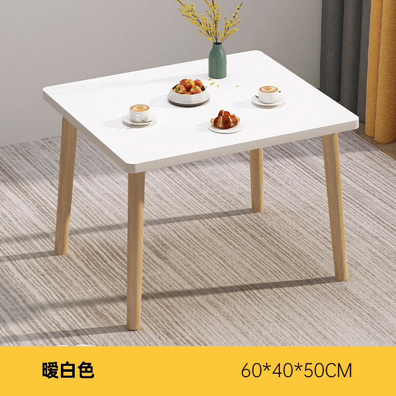 "낮은 테이블" 따뜻한 흰색 60*40*50cm