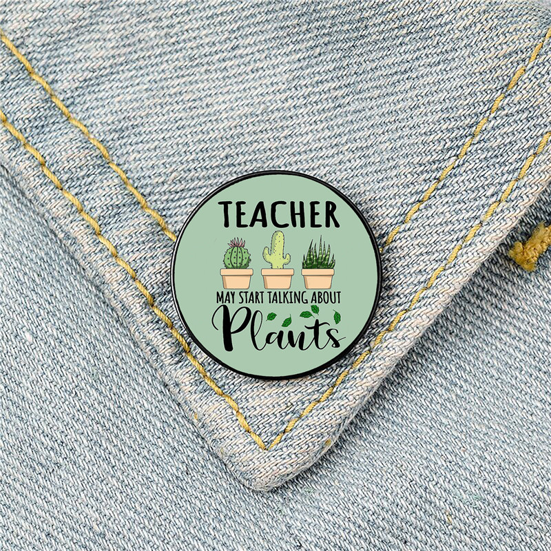Modern Style Pin Letter Metal Printing Unisex Brooches display picture 4