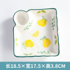 Ceramic dumpling plate Baozi steamed dumplings steamed shrimp snacks Breakfast plate Nordic vinegar dish Shi Dibuka dipping sauce plate split plate