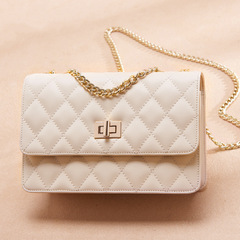 2023包包女包新款夏季潮女生辣妹四季通用單肩斜挎菱格鏈條包
