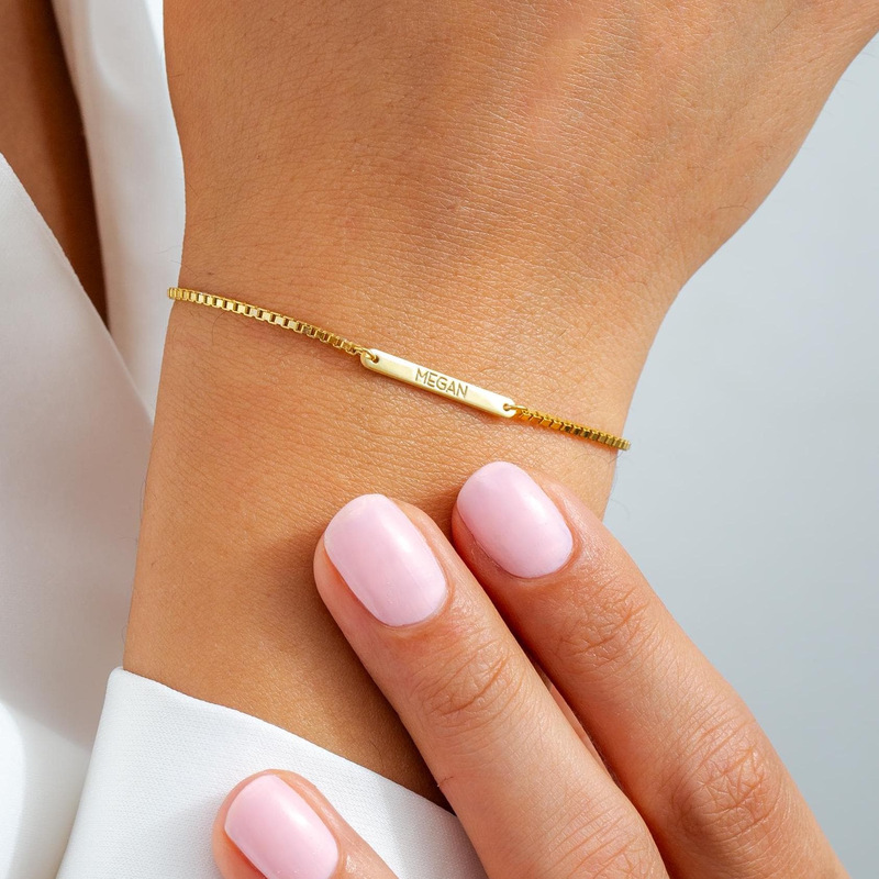 New Trendy Ebay Hot-Selling Foreign Trade Jewelry, Gold-Plated Bar Bracelets for Women, DIY Custom Lettering New Trendy Ebay Hot-Selling Foreign Trade Jewelry, Gold-Plated Bar Bracelets for Women, DIY Custom Lettering