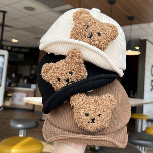 Korean baby hat spring and autumn soft brim infant and toddler baseball cap men and women children velvet winter warm hat 