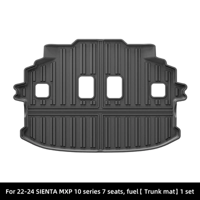 Trunk Mat: Mats Fully Environmentally Friendly Trunk - 22-24-toyota-sienta-mxp-10-series-trunk-mat-seven-seatsfuelsoutheast-asiahong-kong-black
