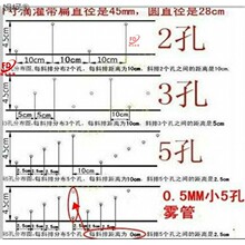 农用灌溉滴灌带喷带喷灌水管黑色塑料软管绿化浇水寸寸寸