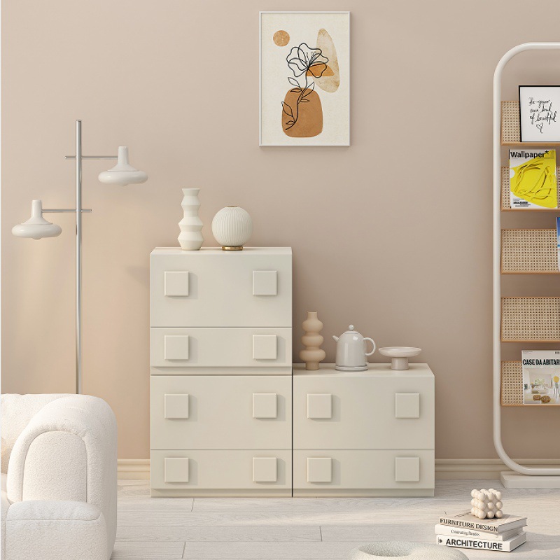 ZSR Mid-Century Modern Cabinet Bedside Cabinet and Dresser Nordic Style Sideboard Dining Cabinet Bedroom Dresser Bookshelf TV Module