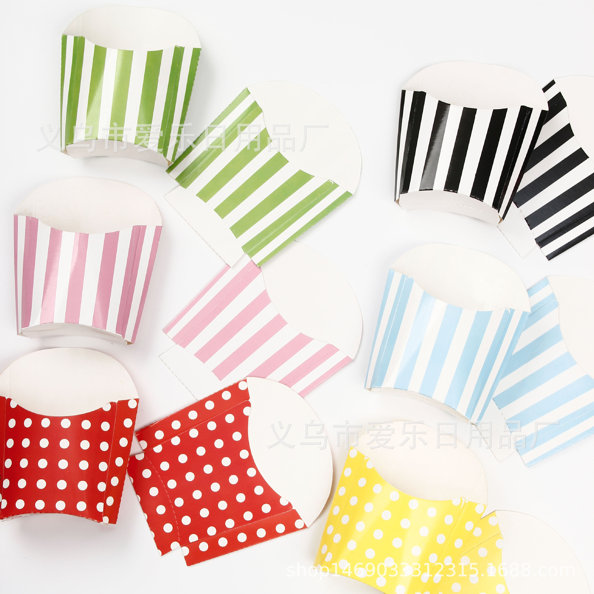 FUENTE fabricante de alimentos Tarjeta blanca deliciosa caja de papas fritas diseño creativo papel caja de embalaje de alimentos