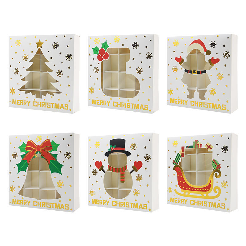 クロスボーダー Amazon クリスマスホットスタンピングチョコレートボックス洋菓子包装箱クリスマスイブケーキボックスギフトキャンディボックス|undefined