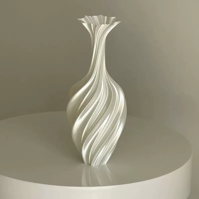 Ваза (Youlin) скрученная абстрактная 3D-печатная, северный легкий люкс, разные размеры и цвета