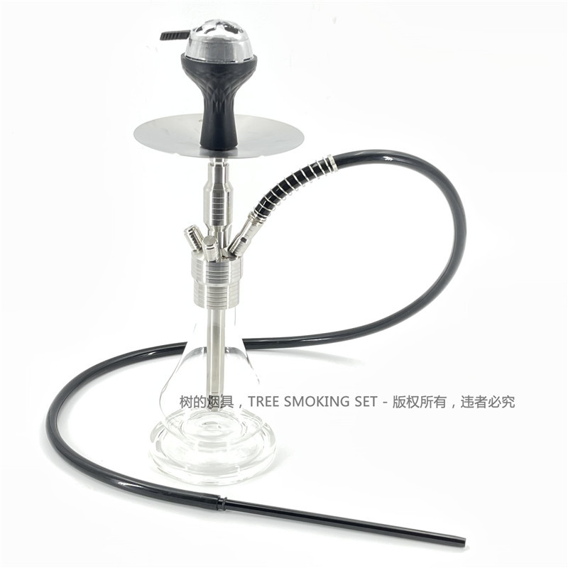 阿拉伯水烟全套网红不锈钢酒吧夜店水烟壶带灯hookah四管烟斗烟枪|ms